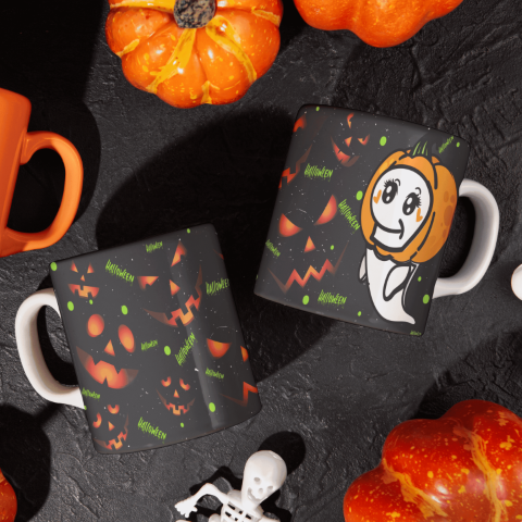 Taza Halloween Flork Calabaza